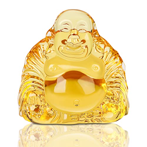 Healing Crystal Small Buddha Statue Laughing Lucky Buddha Figurine