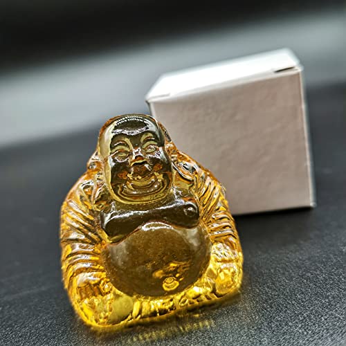 Healing Crystal Small Buddha Statue Laughing Lucky Buddha Figurine