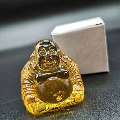Healing Crystal Small Buddha Statue Laughing Lucky Buddha Figurine