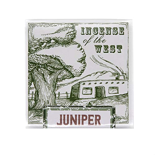 Incienso de Santa Fe - Juniper Natural Wood Incense Bricks Without Holder, 40 Count - Made in the USA - color: Juniper, size: 40