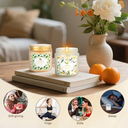 YOROXRG 24 Pack Scented Candles with Added Natural Essential Oils, 3.5oz, Suitable for Various Festivals, Parties, Yoga, and Home Scene - color: 24 Pack Colors