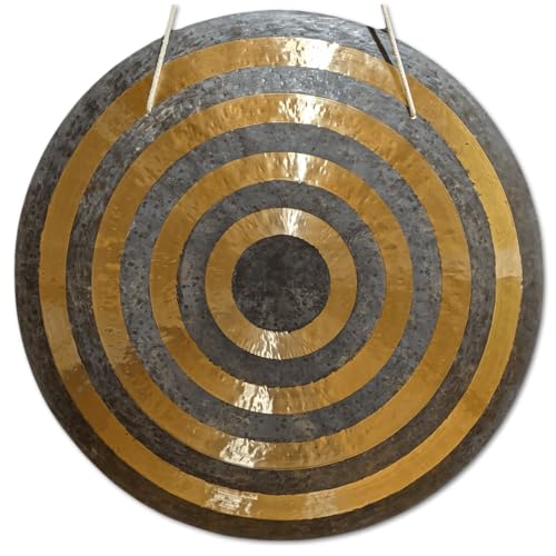 BLACK MAGIC Sun Gong, Handmade Chinese Bronze Wind Gong, for Sound Healing, Meditation & Yoga (30") - size: 30"