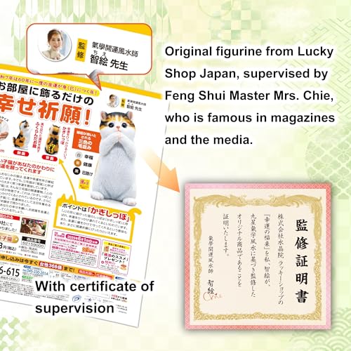 Good Luck owl Decor Figurine Japanese Home Indoor Outdoor feng Shui Decor Wealth Prosperity Money Statue Japanese Shrine Prayer