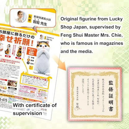 Good Luck owl Decor Figurine Japanese Home Indoor Outdoor feng Shui Decor Wealth Prosperity Money Statue Japanese Shrine Prayer