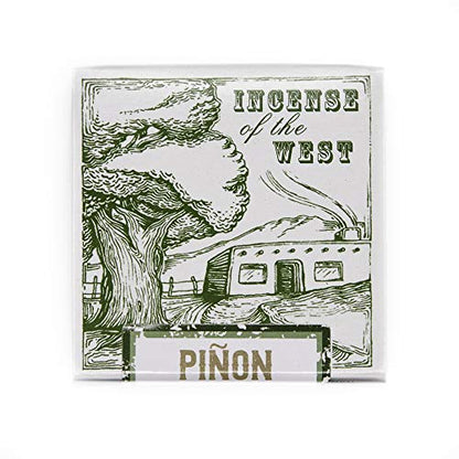 Incienso de Santa Fe - Piñon Natural Wood Incense Bricks Without Holder, 40 Count - Made in the USA - color: Piñon, size: 40