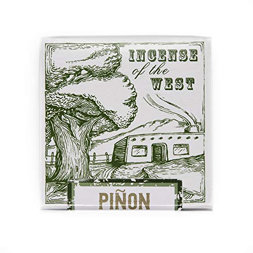 Incienso de Santa Fe - Piñon Natural Wood Incense Bricks Without Holder, 40 Count - Made in the USA - color: Piñon, size: 40