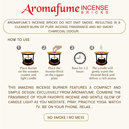 Spiritual Awareness Incense Brick Gift Set & Flower Burner, Aromafume