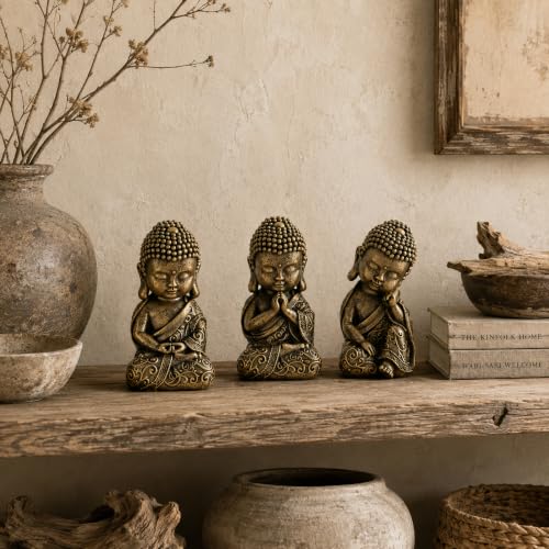 8 Inch Buddha Statue, Prayer Pose