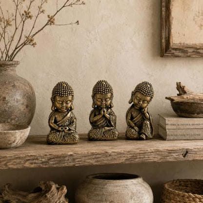 8 Inch Buddha Statue, Prayer Pose