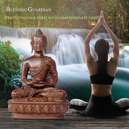 Amitabha Buddha Statue Pure Copper Handmade Zen Home Decor Figurine - color: Amitabha