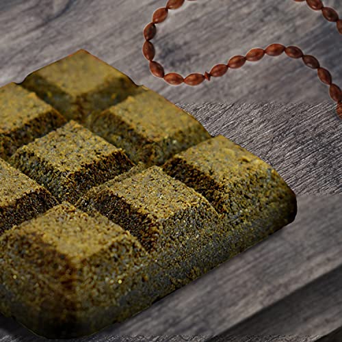 SAC Bakhoor Fatima Incense Bar 1.2 Oz (35g) by SAC - High Grade Premium Incense of Sandalwood Powder, Oud Powder, Musk and Perfumery Sugar | 9 Bricks Assorted Scents in One Square Shape