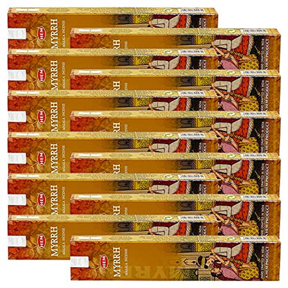 Masala Incense Sticks and Holder Burner Bundle from Hem Incense and Trumiri for Home Fragrance Insence Insiensos - color: Yellow 1