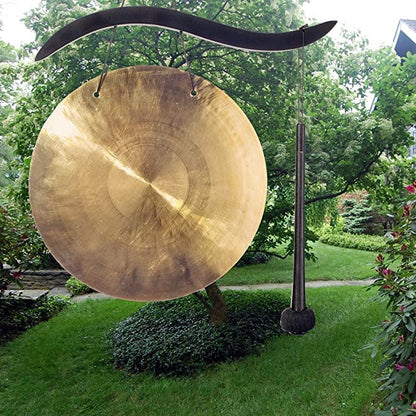 Woodstock Wind Chimes for Outside, Garden Decor, Hanging Gong, 17'' Wind Gongs for Outdoor, Patio, Home or Garden Decor Gift (WCBHG) - style: Hanging