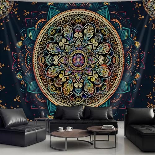 AACKart Mandala Wall Tapestry for Bedroom Aesthetic, 80x60 Inches - size: 80"L x 60"W