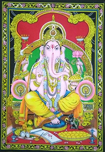 Lord Ganesh 43" X 30" Tapestry