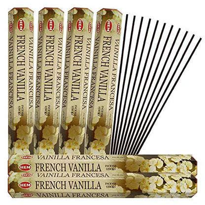 French Vanilla Incense Sticks and Incense Stick Holder Bundle Insence Insense Hem Incense Sticks - color: French Vanilla