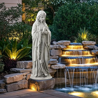 Virgin Mary Praying Statue, Large 30inch Outdoor Religious Sculpture - color: Praying Virgin Mary-29.5"