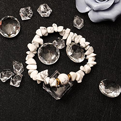 Eigso 7pcs Chakra Mala Beads Bracelets for Women and Men Meditation Healing Crystal Chips Wristbands - color: B-3 color